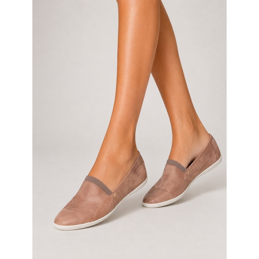 Frye Melanie Slip On Genuine Leather‎ Sneakers Ballet Flats Rose Pink Dust 9.5 M